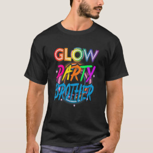 Glow Party Brother Paint Spritzer Effect Glow Pa T-Shirt