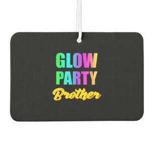 Glow Party Brother Retro 80er Geburtstagsgeschenk Autolufterfrischer