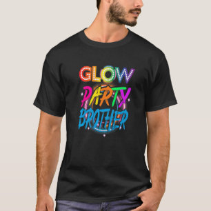Glow Party Bruder Farbe Spritz Effekt Glow Par T-Shirt