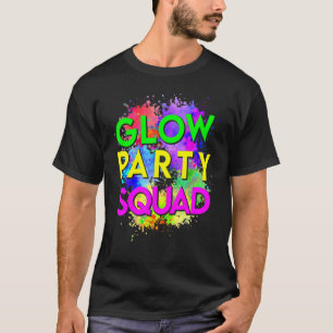 Glow Party Squad Halloween Kostüm Funny Colorful T-Shirt