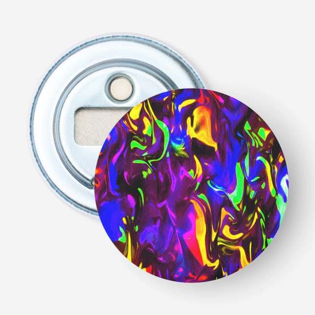 Glow Stick Rave Feuerkleckse Regenbogen Flaschenöffner (Vorderseite)