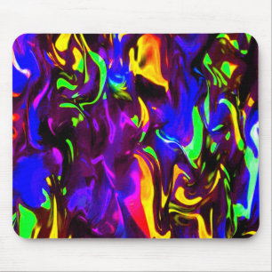 Glow Stick Rave Fire Stick Rainbow Mousepad