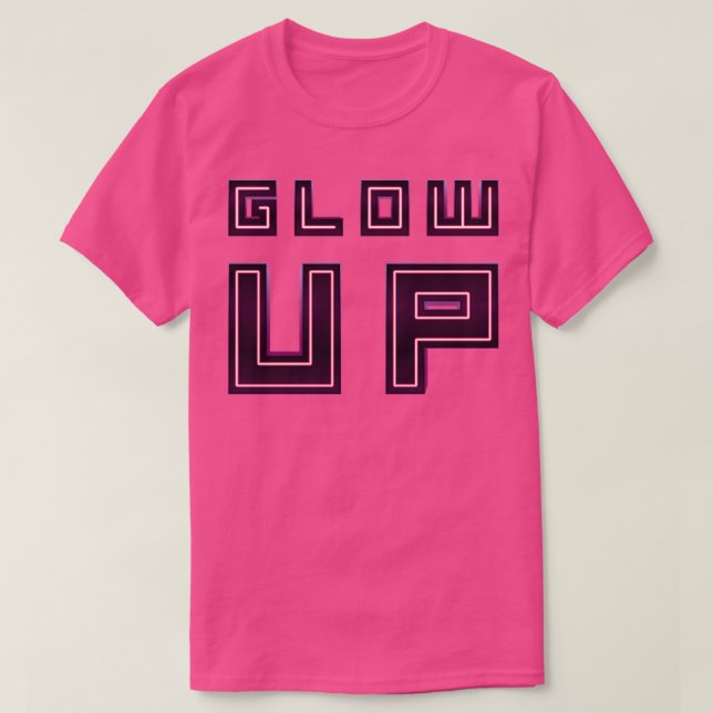 Glow Up 80er Neon T-Shirt (Design vorne)