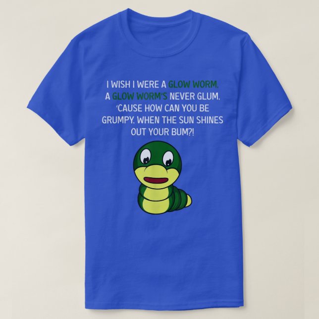 Glow Worm Fisherman  T-Shirt (Design vorne)