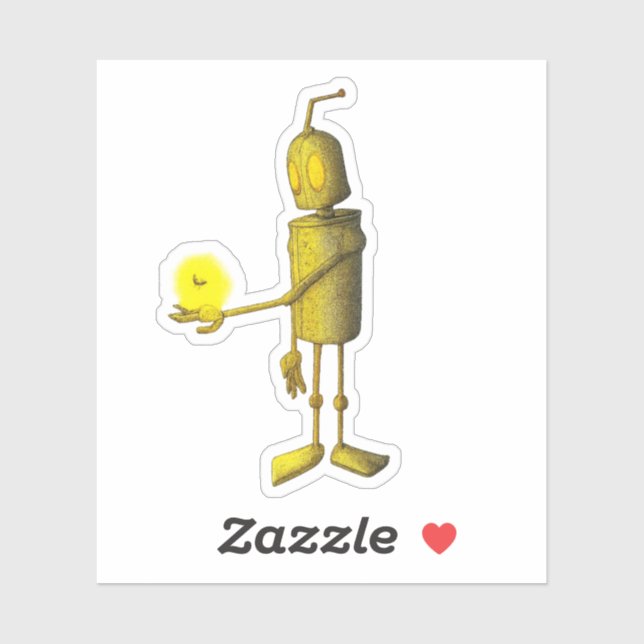 Glowbot  aufkleber (Blatt)