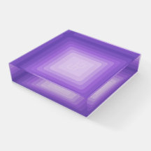 GlowGo Square Paperweight (Lila)