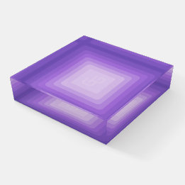 GlowGo Square Paperweight (Lila) Briefbeschwerer