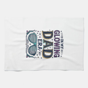 Glowing Dad Era Retro Neon Sonnenbrille Shirt_1 Geschirrtuch