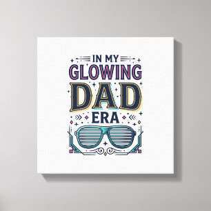 Glowing Dad Era Retro Neon Sonnenbrille Shirt_1 Leinwanddruck
