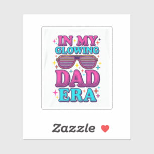 Glowing Dad Era Vintage Gravur Shirt Design_1 Aufkleber
