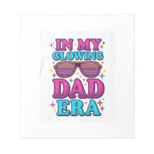 Glowing Dad Era Vintage Gravur Shirt Design_1 Notizblock