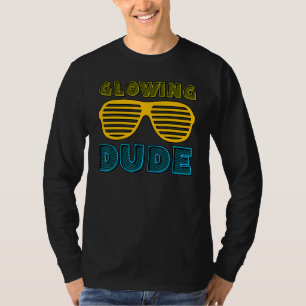 Glowing Dude Party 80er Jahre Vintage Retro farben T-Shirt
