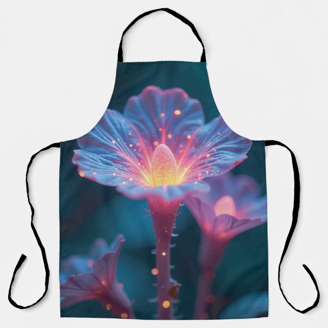 Glowing Flower Apron Schürze (Vorderseite)