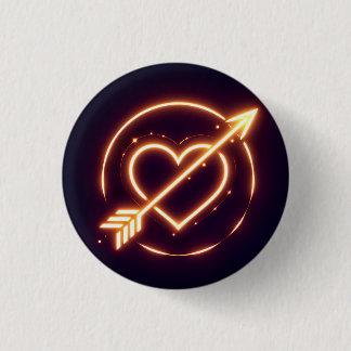 glowing image of a heart with cupid's arrow button