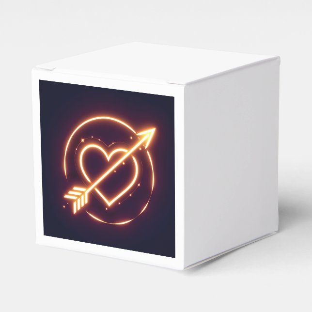 glowing image of a heart with cupid's arrow geschenkschachtel (Vorderseite)