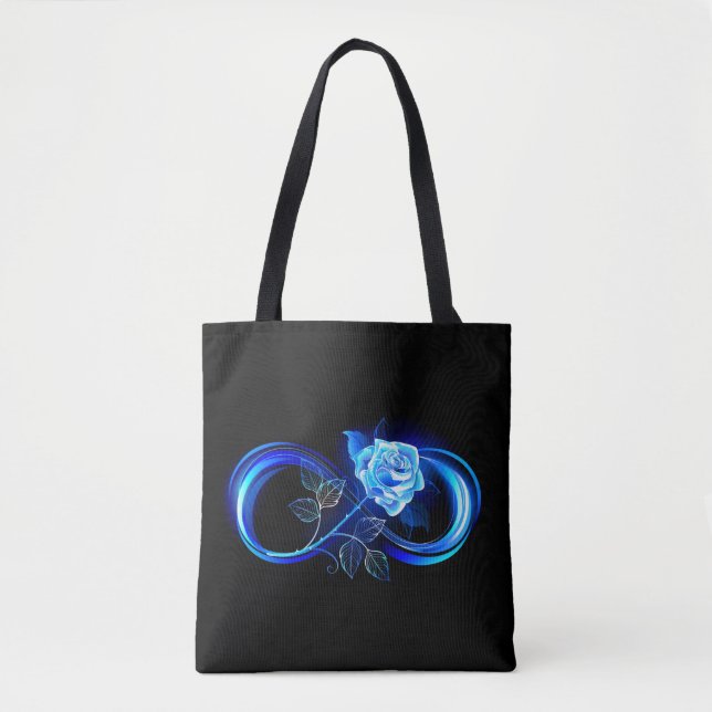 Glowing infinity with blue rose (Vorderseite)
