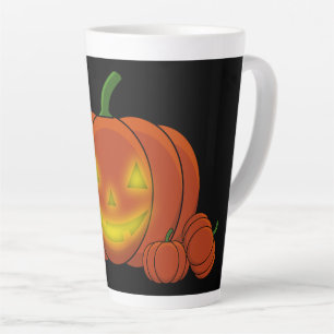 Glowing Jack-o'-Lantern Pumpkin Milchtasse