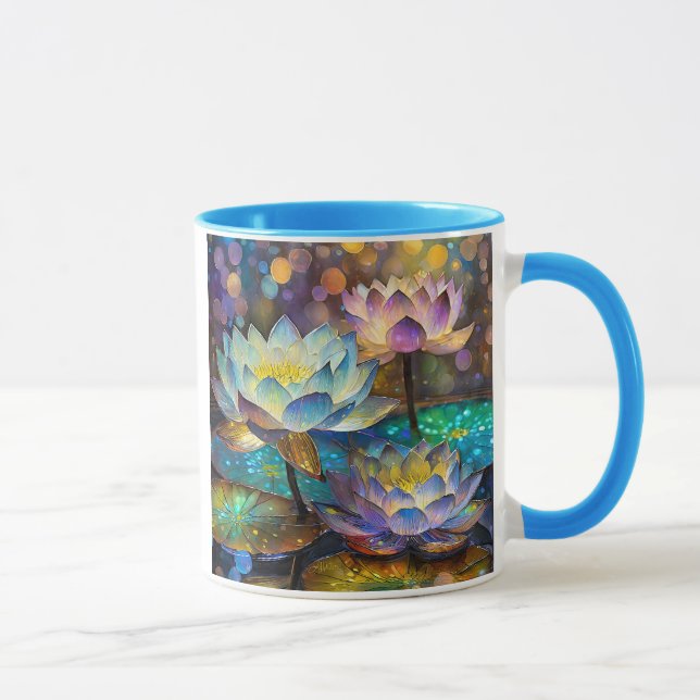 Glowing Lotus Flowers Trio Tasse (Rechts)