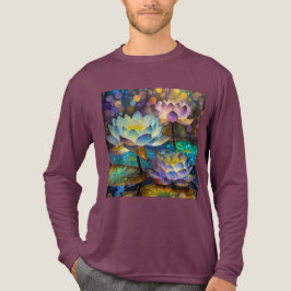 Glowing Lotus Flowers Trio Tri-Blend Shirt