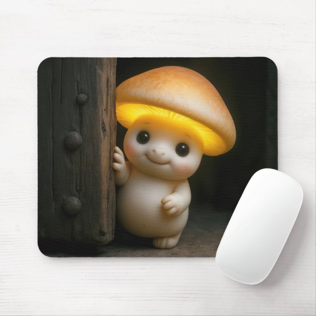 Glowing Mushroom Munchkin Mousepad (Mit Mouse)