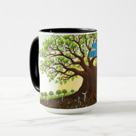 Glowing Tree of Life with Clean Power Now Tasse