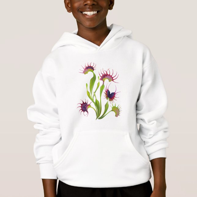 Glowing Venus Flytrap Hoodie (Vorderseite)