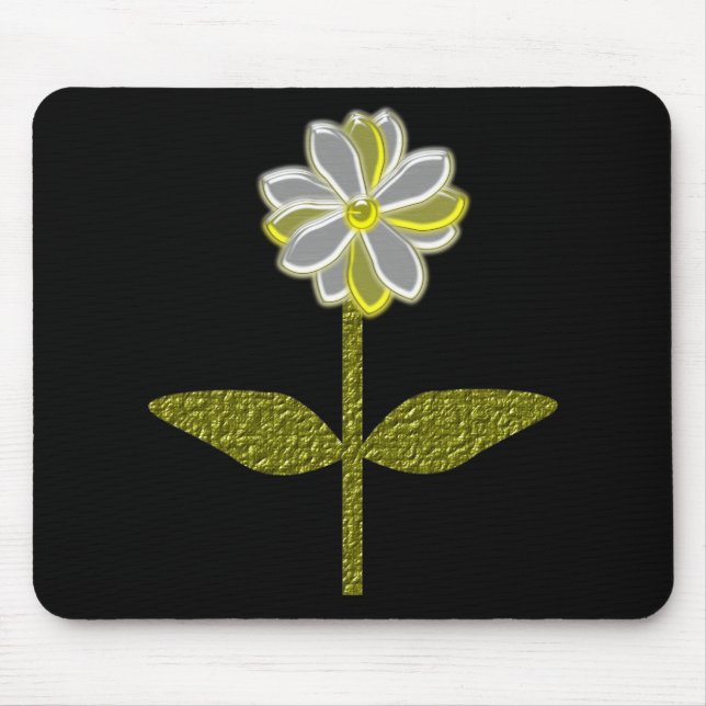 Glows Daisy Blume Mousepad (Vorne)