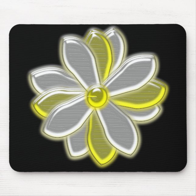 Glows Daisy Blume Mousepad (Vorne)