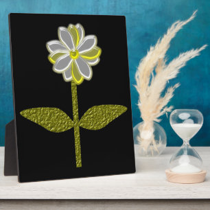 Glows Daisy Blume Plaque Fotoplatte