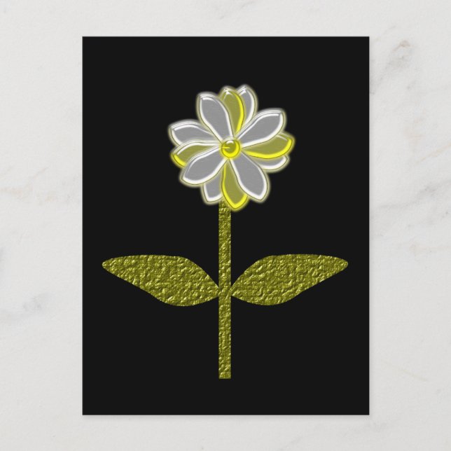 Glows Daisy Blume Postcard Postkarte (Vorderseite)