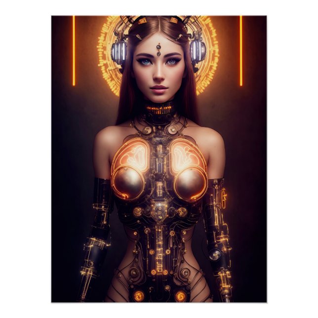 Glows Goddess Cyborg Poster (Vorderseite)