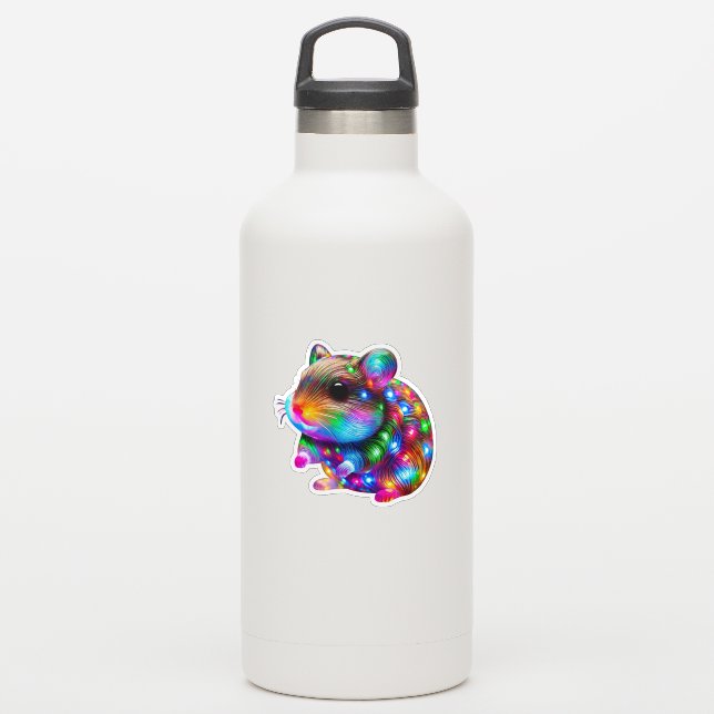 Glows Hamster Aufkleber (Wassserflasche)