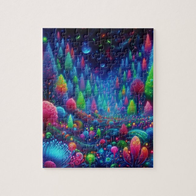Glows Neon Forest Puzzle (Vertikal)