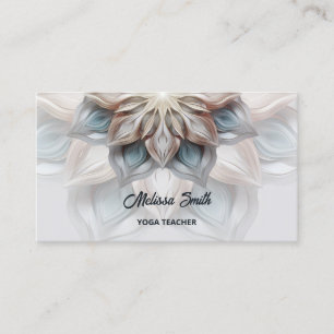 Glows Pastel Colors Mandala Visitenkarte