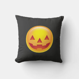 Glows Pumpkin Emoji Kissen