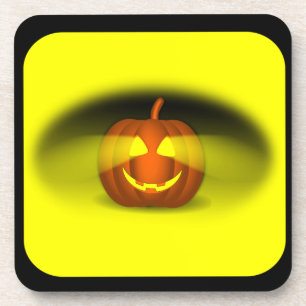 Glows Pumpkin - Getränkeuntersetzer