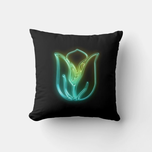 Glows Tulip American Mojo Pillow Kissen (Vorderseite)