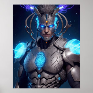 Glows Zeus Cyborg Poster