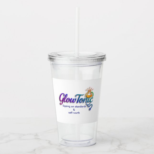 GlowTonic: Glow On The Go Plastic Tumbler - 16oz Acryltrinkbecher (Vorderseite)