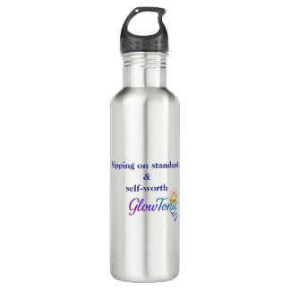GlowTonic: Glow On the Go Water Flasche - 24oz Edelstahlflasche