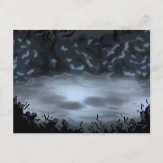 Glowy Clearing Feiertagspostkarte