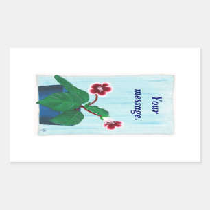 Gloxinia African Violet Blume Custom Stickers