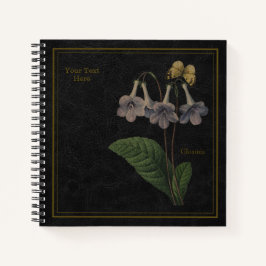 Gloxinia Black Notebook Notizbuch