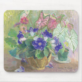 Gloxinia-Blumen-Mausunterlage Mousepad
