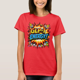 GLP-1 Energie Comic Pop Art T-Shirt