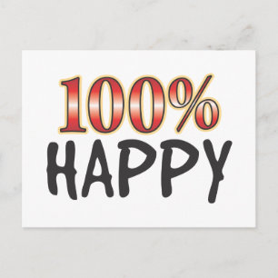 Glück 100 Prozent Postkarte