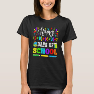 Glück 100 Tage der Schule 100. Mathematik Gleichun T-Shirt