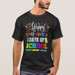 Glück 100 Tage der Schule 100. Mathematik Gleichun T-Shirt