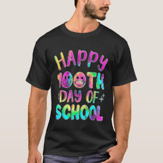 Glück 100 Tage der Schule Tye Die Lehrer Student K T-Shirt