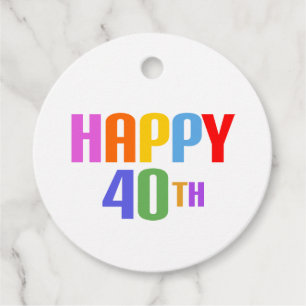 Glück 40. geschenkanhänger